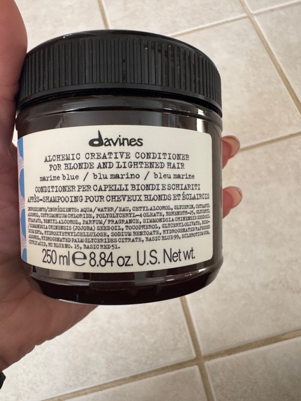 Davines Alchemic Creative Conditioner — Marine Blue new